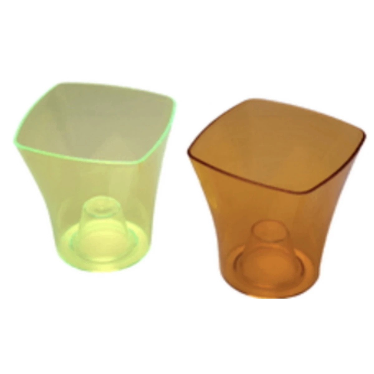 Кашпо для орхідей «Квадро» з пересадочним горщиком D 145 мм і D 130 мм, прозоре